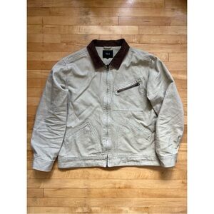 Rails Khaki Ultra Premium Hemp Detroit Bomber Jacket Talon Zippers